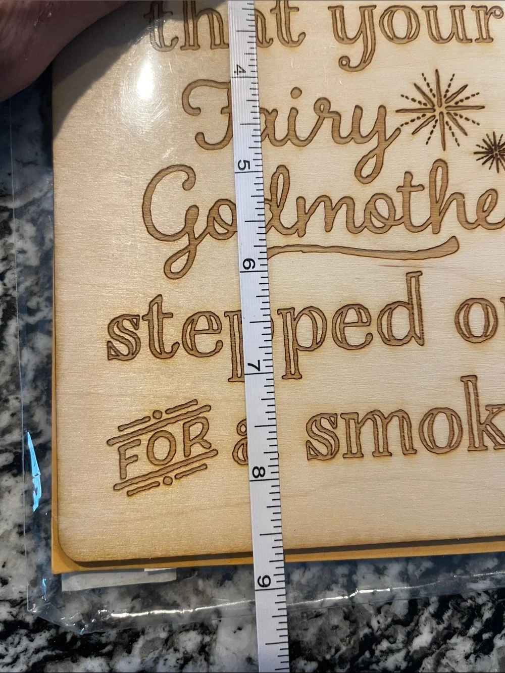 Wooden Greeting Card & Sign– Fairy Godmother Design